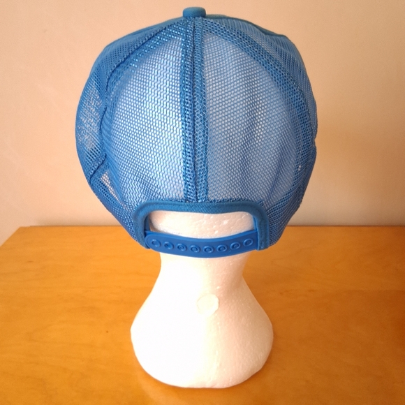 Damaged Vintage 1980s K-Brand Shell Rotella T Blue Trucker Hat Snapback Cap - Picture 4 of 12